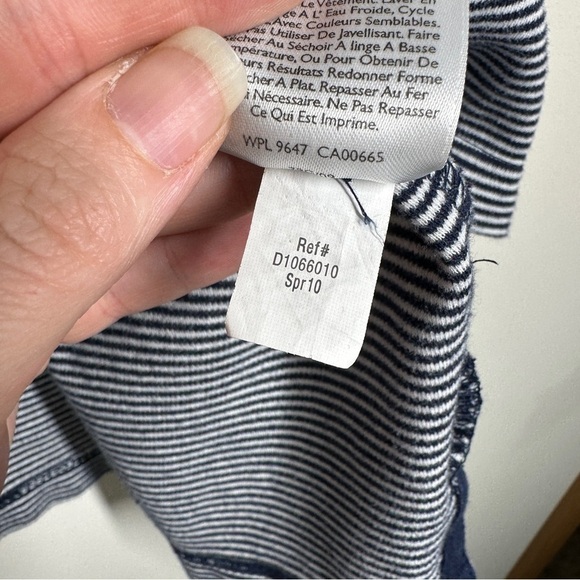 Eddie Bauer Short Sleeve Classic Polo in Navy Stripe XXL - Picture 6 of 10